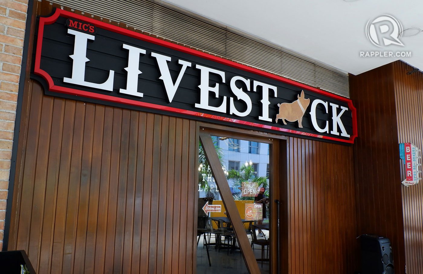 LIVESTOCK. The restaurant is known for its tender pata. 