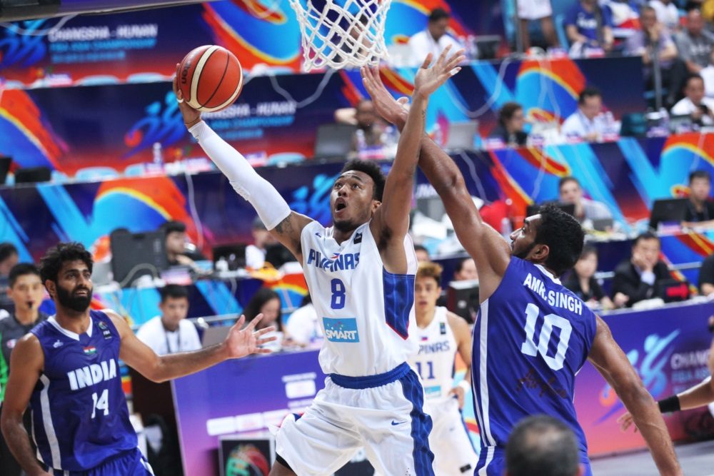 THE BEAST. Calvin Abueva is all over the place for Gilas against India. Photo from FIBA 