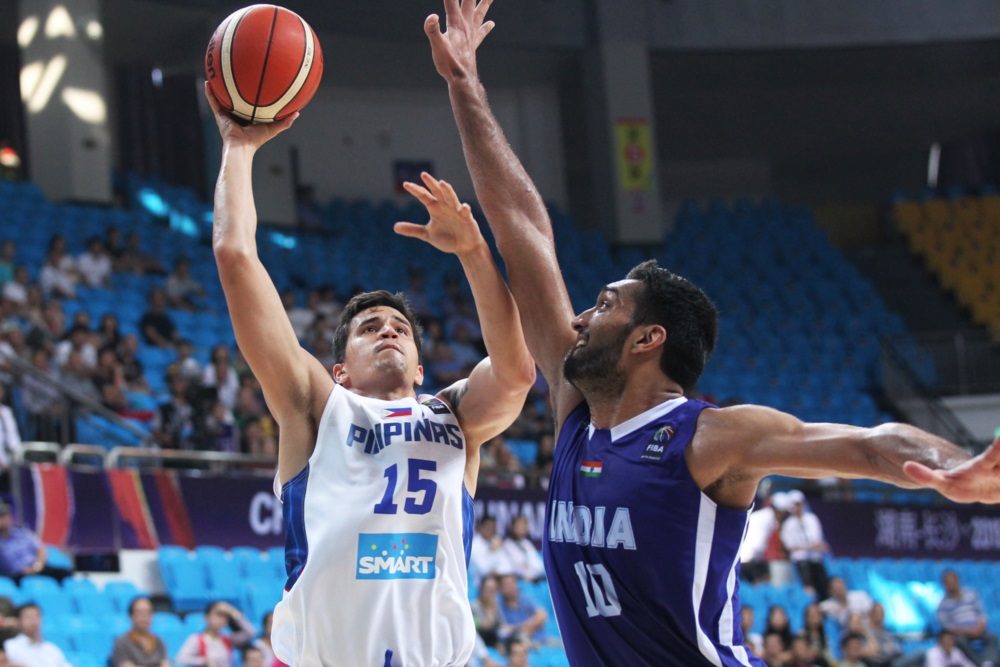 PINOY SAKURAGI. Marc Pingris finds his groove against India and scores 12 points. He also makes baskets from his sweet spots. Photo from FIBA 