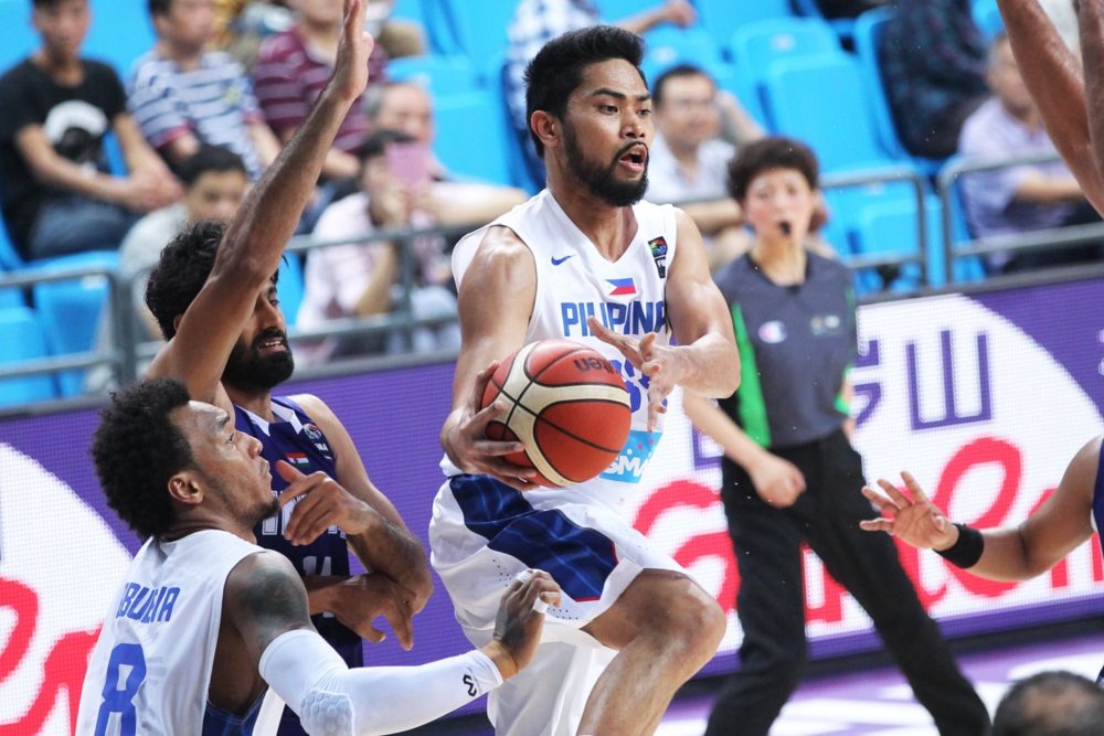 CRUCIAL. Ranidel De Ocampo makes crucial baskets in the first half that helps Gilas create some separation from India. Photo from FIBA 