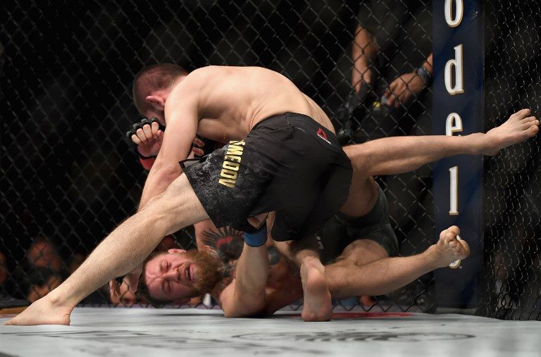 Nurmagomedov beats McGregor in brawl-marred UFC bout