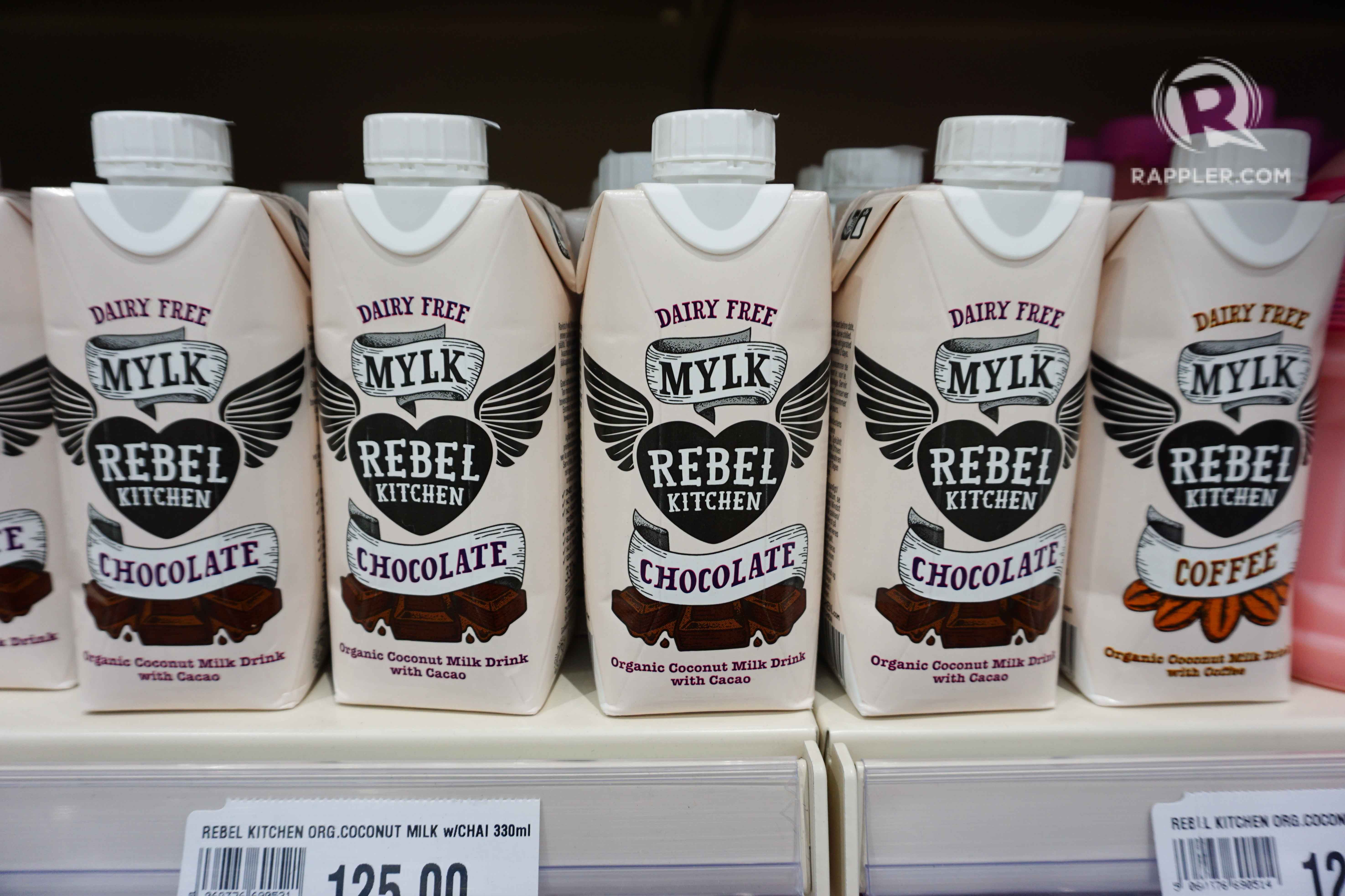 DAIRY FREE. This chocolate "Mylk" is actually organic coconut milk with cacao. Photo by Vernise L Tantuco/Rappler 