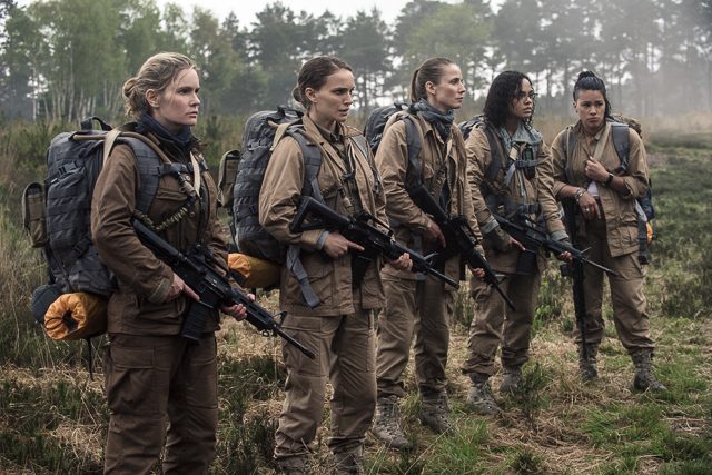 THE TEAM. The ladies who are sent into the 'Shimmer' in 'Annihilation' are played by Gina Rodriguez, Jennifer Jason Leigh, Natalie Portman, Tessa Thompson, and Tuva Novotny. Photo courtesy of Paramount Pictures 