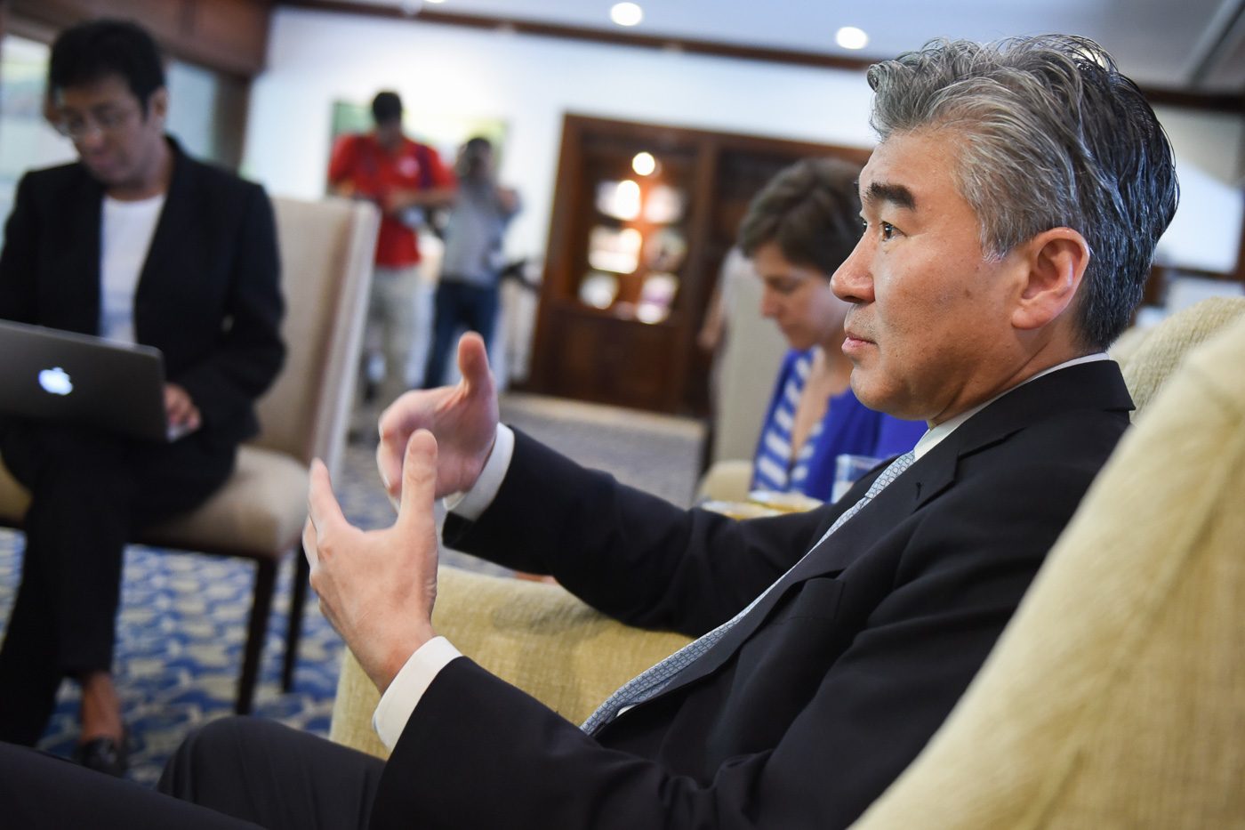 'HORRIBLE CASE.' US Ambassador to the Philippines Sung Kim on January 24, 2017, stresses the need to punish the murderers of a South Korean businessman in the Philippines. Photo by LeAnne Jazul/Rappler  