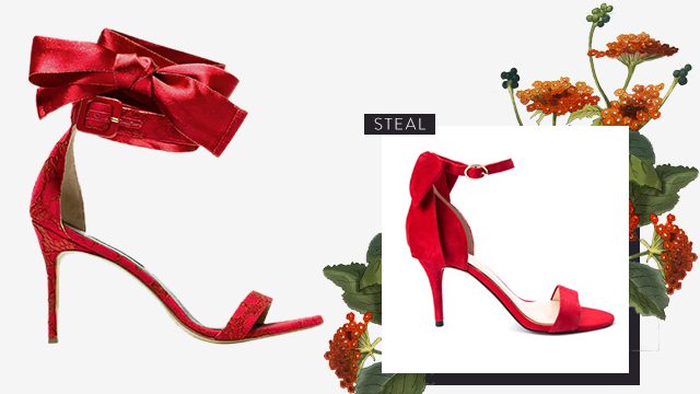 Carolina Herrera red heels (P25,700) and Jessica Simpson heel sandals (P4,950) 
