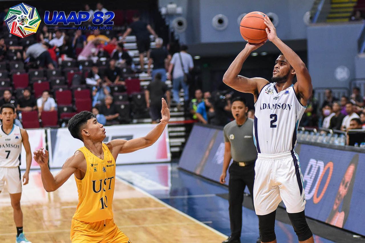 BACK IN FORM. Adamson star Jerrick Ahanmisi regains his shooting touch to finish with a game-high 24 points. Photo release   