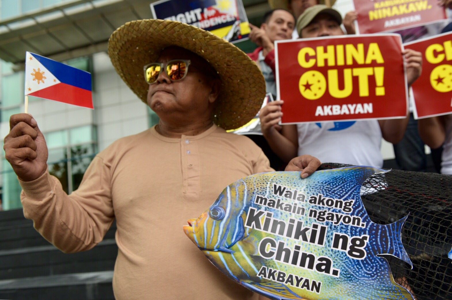 IN PHOTOS: Fisherfolk slam China on eve of Independence Day