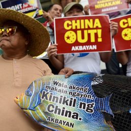 IN PHOTOS: Fisherfolk slam China on eve of Independence Day