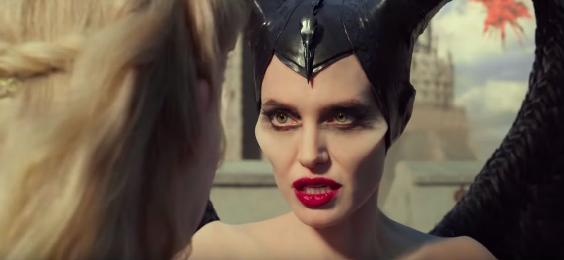 CONFRONTATION. Maleficent and Aurora confront each other as Maleficent unleashes her power. 
