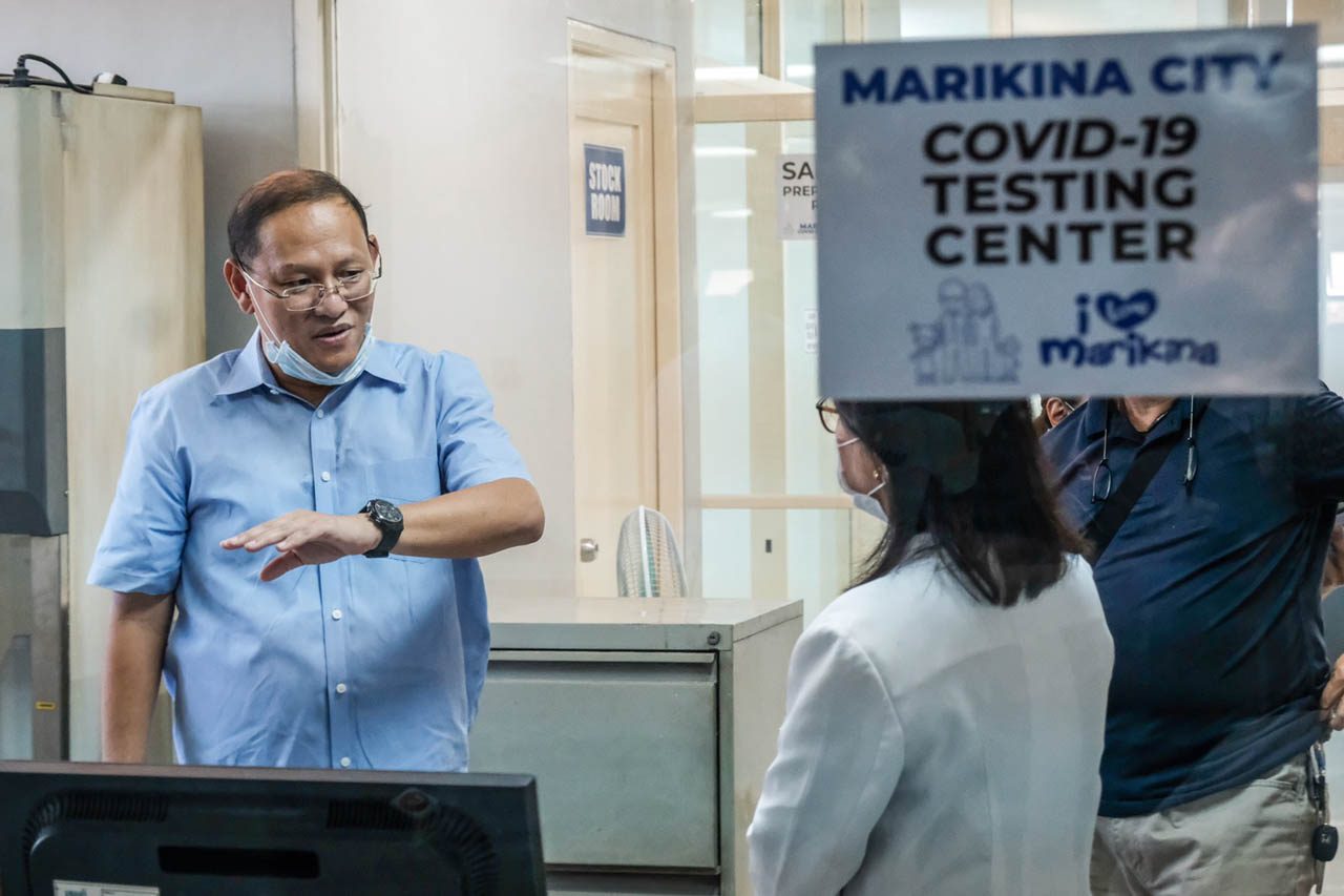 A MAYOR'S FORESIGHT. Marikina Mayor Marcy Teodoro stands outside the city's testing laboratory for COVID-19. Photo courtesy of the Marikina City Government  