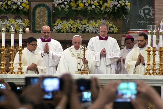 FULL TEXT: Pope Francis’ homily at the Manila Cathedral
