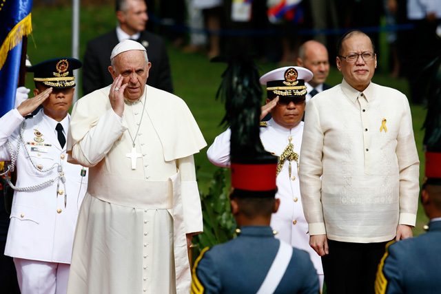 SIMILARITIES VS DIFFERENCES. President Benigno Aquino III clarifies his stance on responsible parenthood following Pope Francis' statements on the issue. File Photo by Dennis Sabangan/EPA
