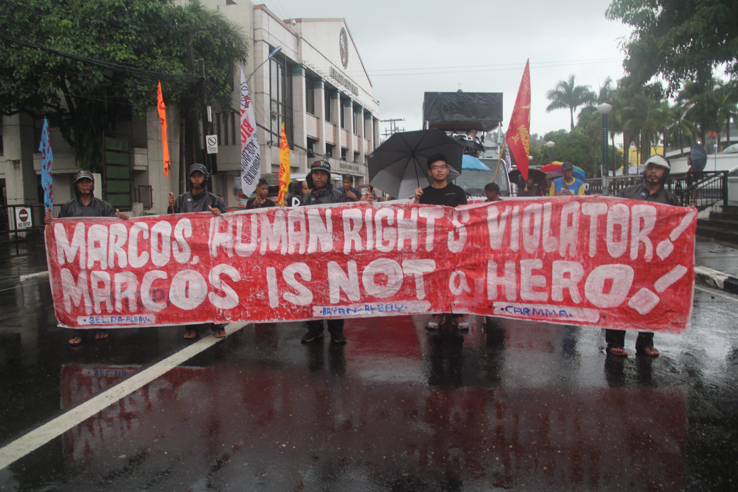 Bicol protesters: Hold Duterte accountable for Marcos burial