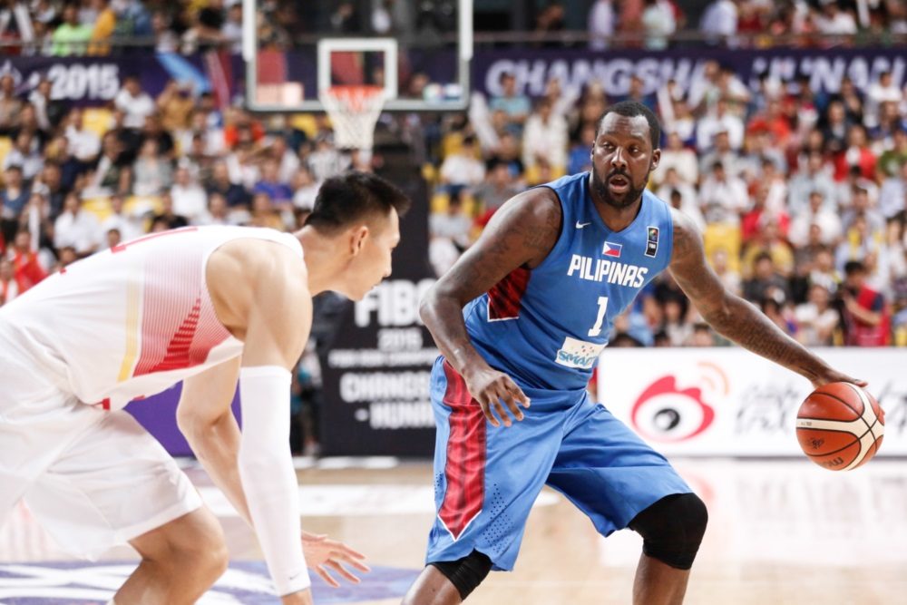 LEADING SCORER. Andray Blatche leads Gilas in scoring with 17 points. Photo from FIBA 