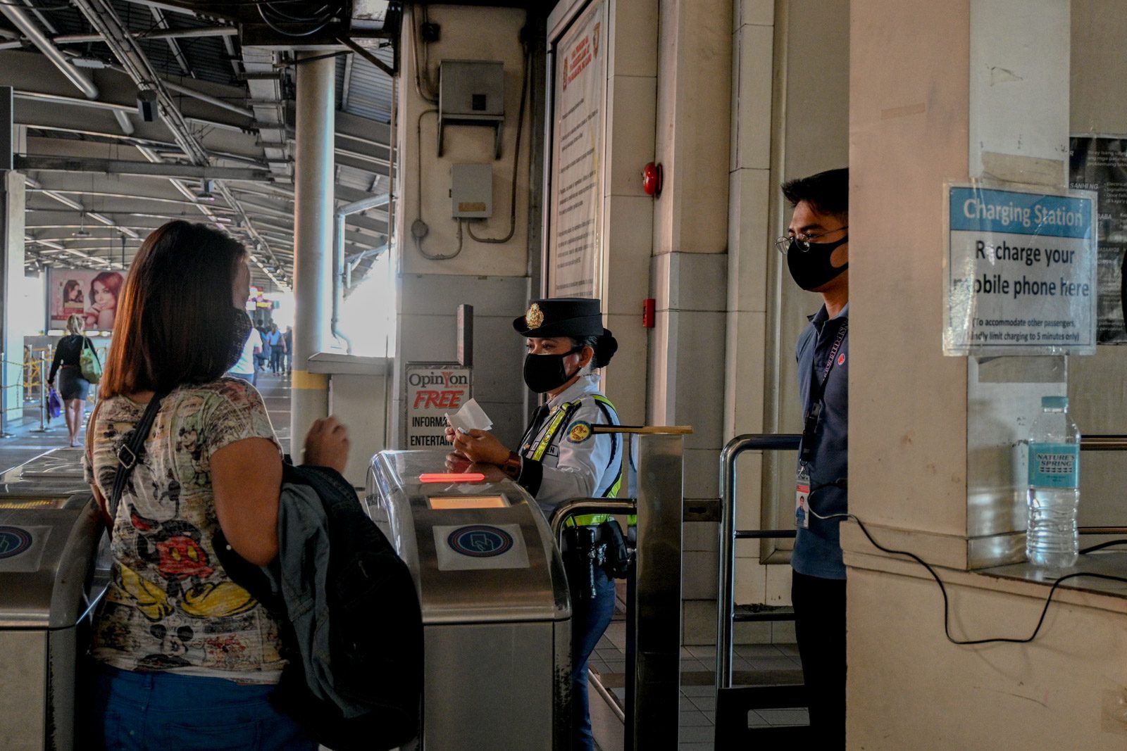 COMMUTE. Trains will still run during the Metro Manila lockdown. Photo by Alecs Ongcal 