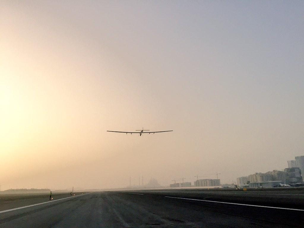 Round-the-world solar plane flight takes off