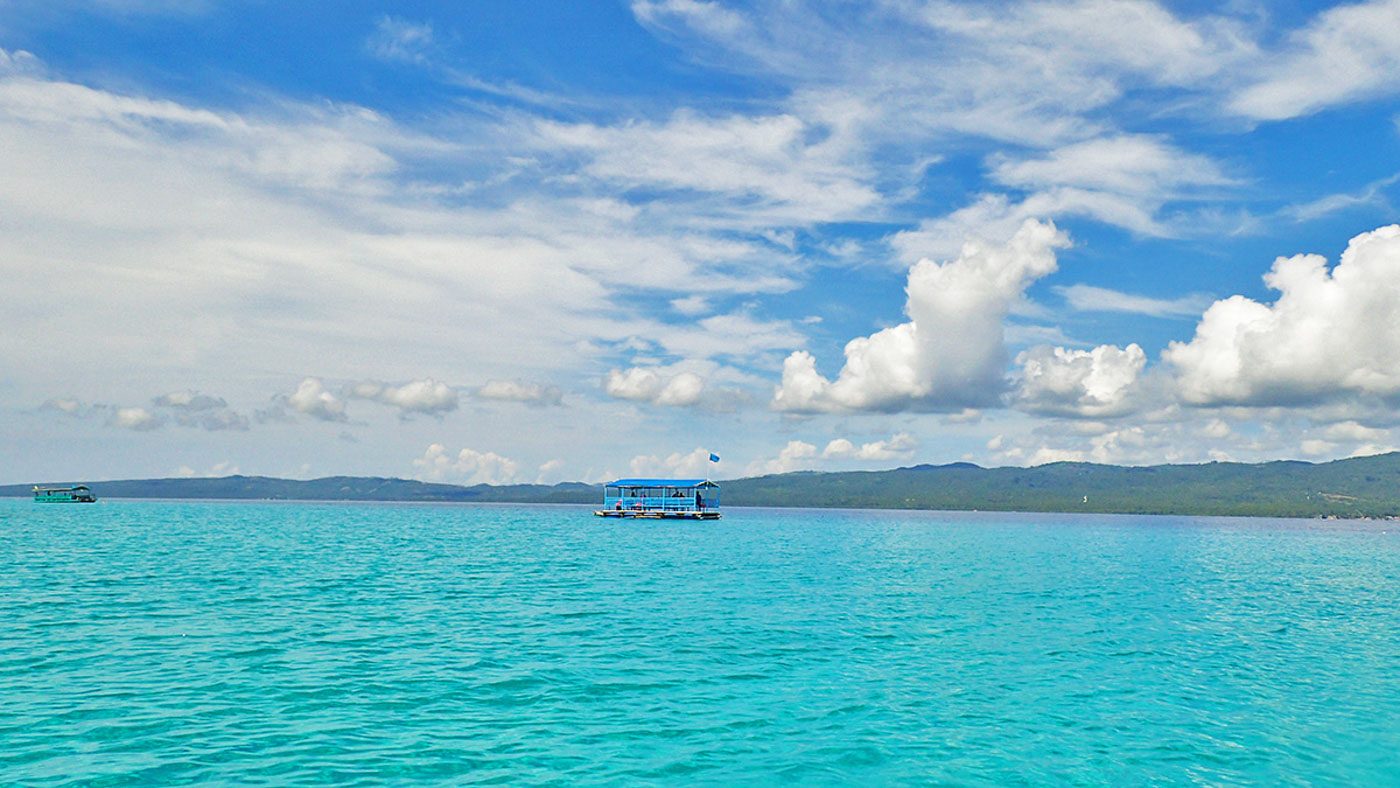 CLEAR BLUES. The island’s surrounding clear waters change into different shades of mesmerizing blues. 