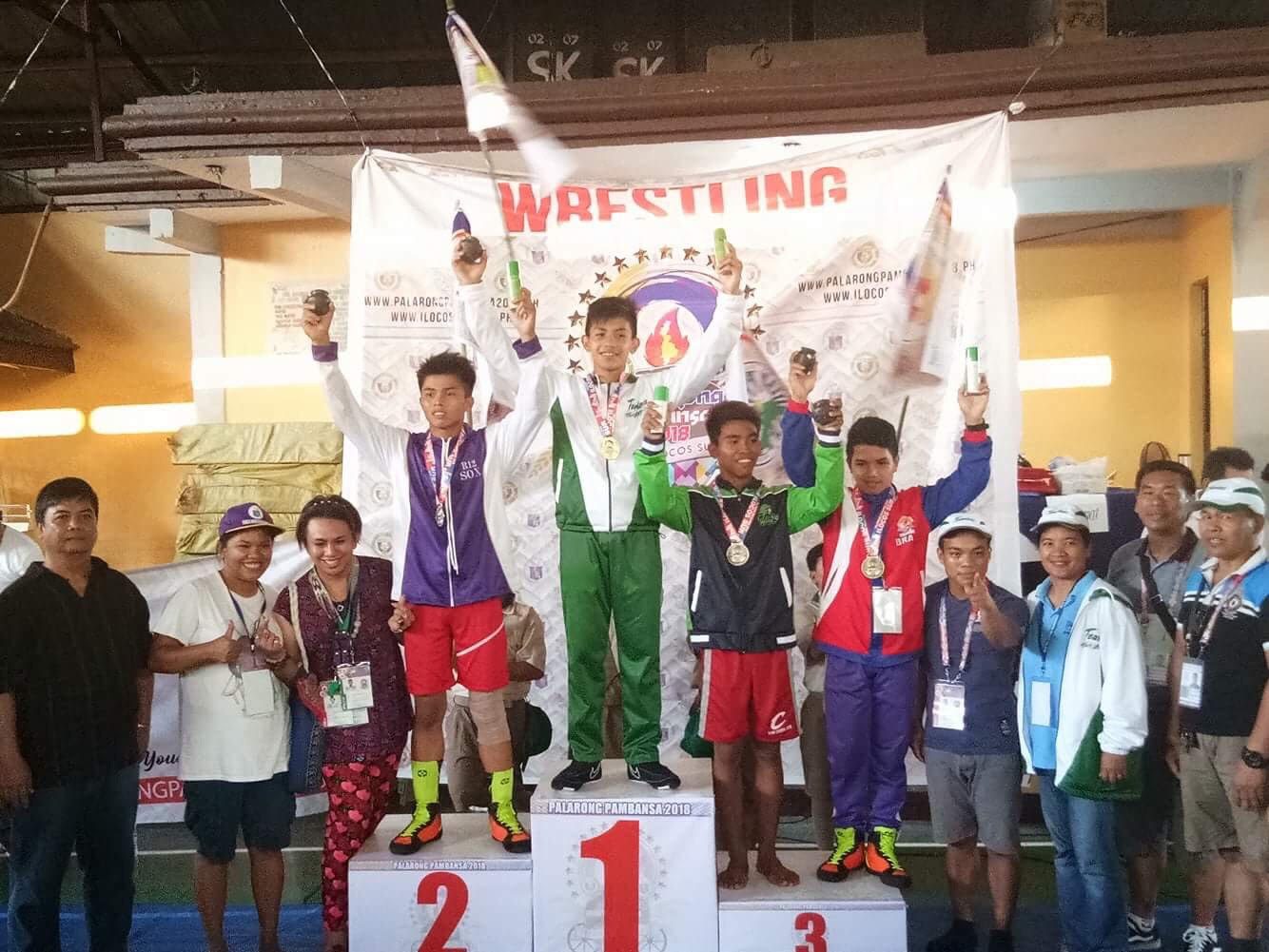 CARAGA, Eastern Visayas wrestling cadets dominate Palarong Pambansa 2018