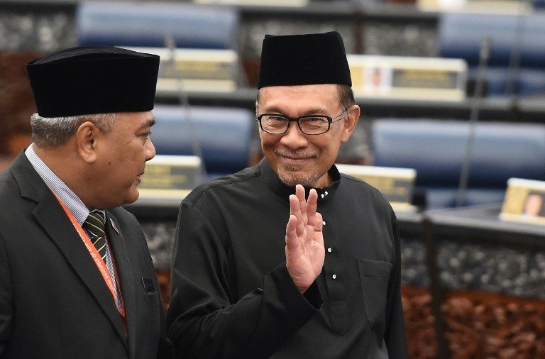 Malaysian leader in waiting Anwar in triumphant return to parliament