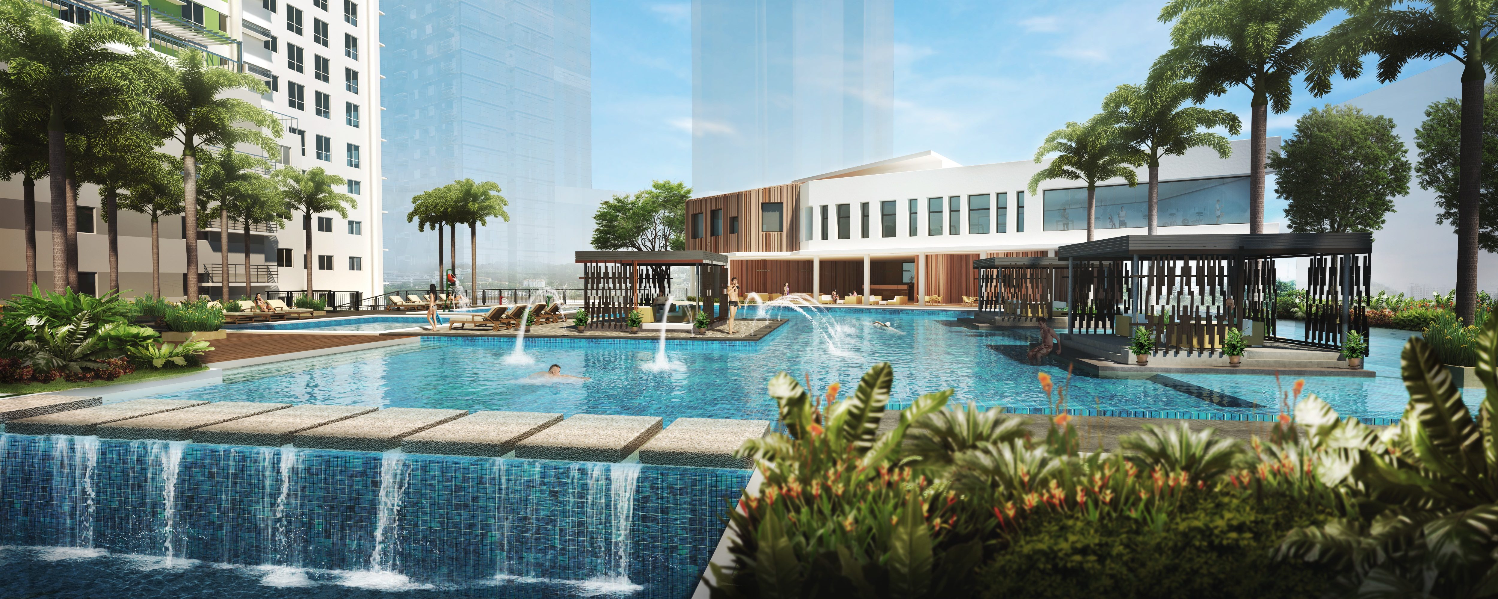 CITY RESORT. Solinea is built around the concept of a city resort lifestyle: a highly strategic residential location with a careful selection of resort-inspired amenities. Image from Alveo Land  