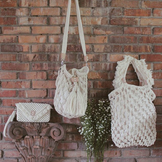HANDCRAFTED. Macrame bags by Tickled Tripper are among the many artisanal products available at the fair. 
