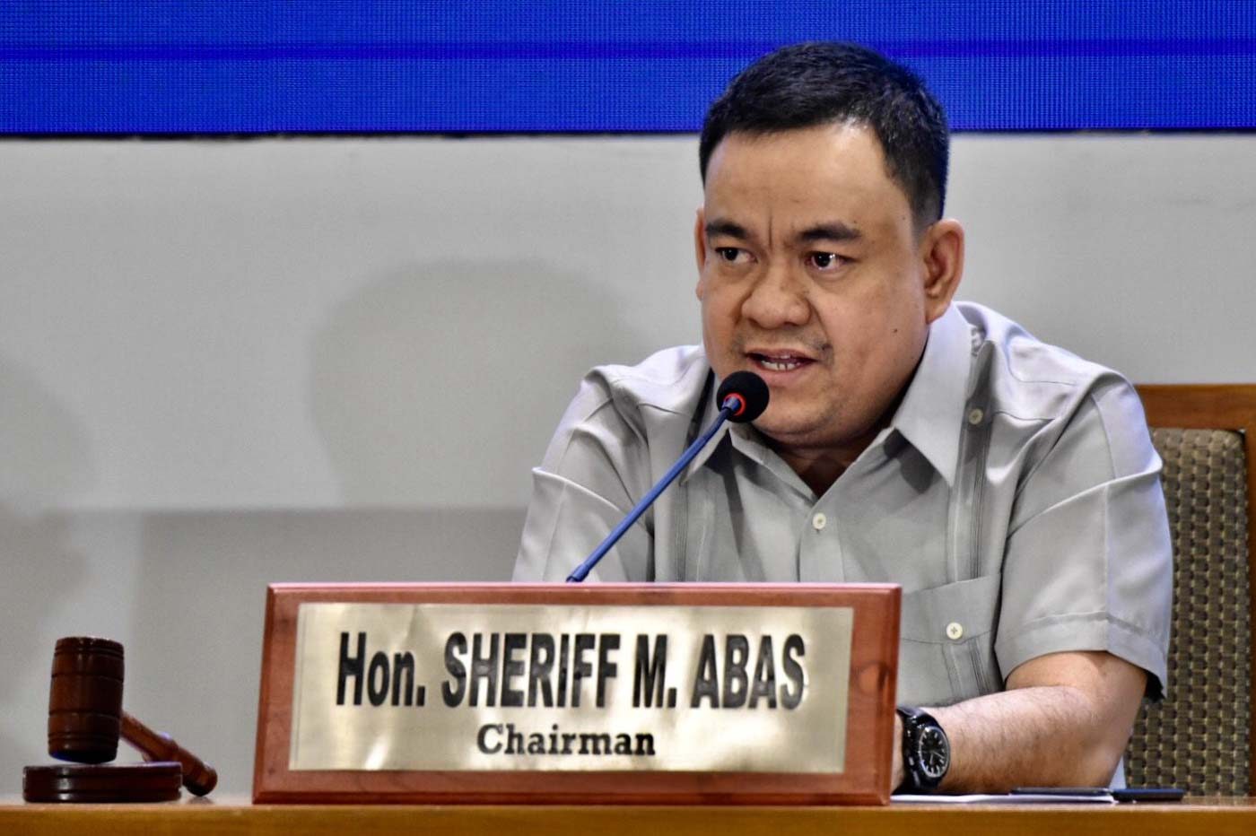 POLL CHIEF. Commission on Elections Chairman Sheriff Abas vouches for the credibility of the May 13, 2019 elections despite the problems that hounded the exercise. Photo by Angie de Silva/Rappler  