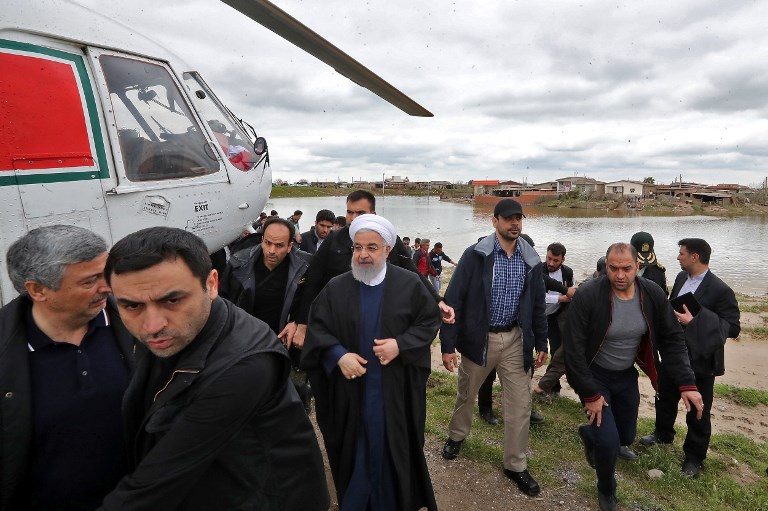 Iran president visits flood-hit zones as death toll hits 43