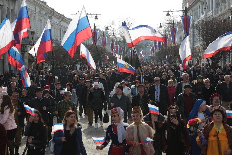 Putin in Crimea as Russia marks 5 years since annexation