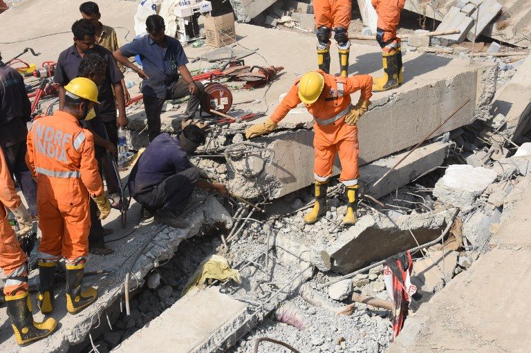 3 rescued after 3 days under collapsed Indian building