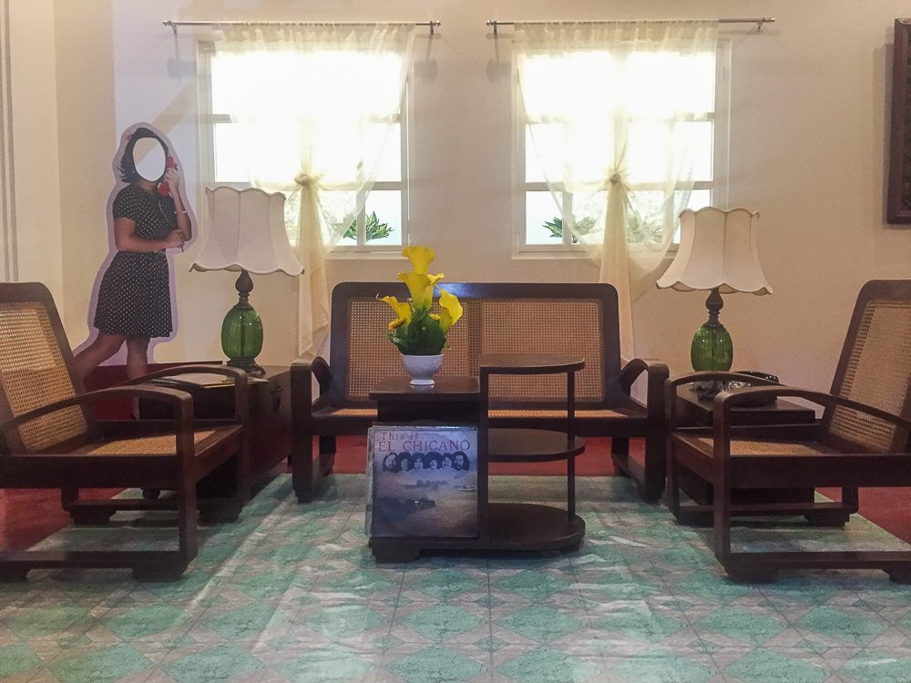 TYPICAL FILIPINO HOME. QCX's gallery on housing lets you walk through – and even sit – at a living room and dining room. Photo by Vernise L. Tantuco 