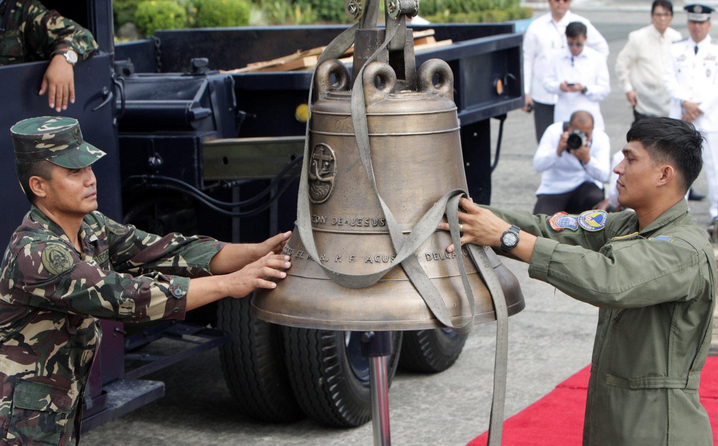 Church hits bid to put one Balangiga bell in National Museum