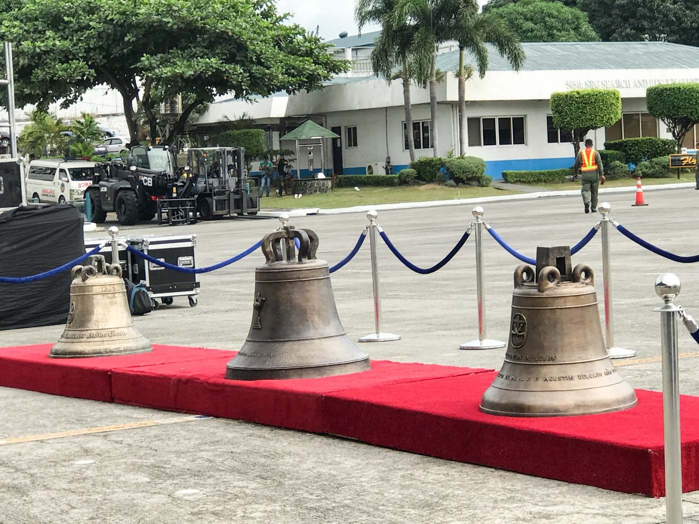 Balangiga Bells on display on December 12, 13