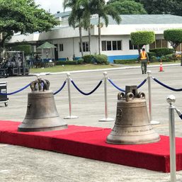 Balangiga Bells on display on December 12, 13
