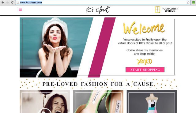KC's Closet website  Screengrab from kcscloset.com 