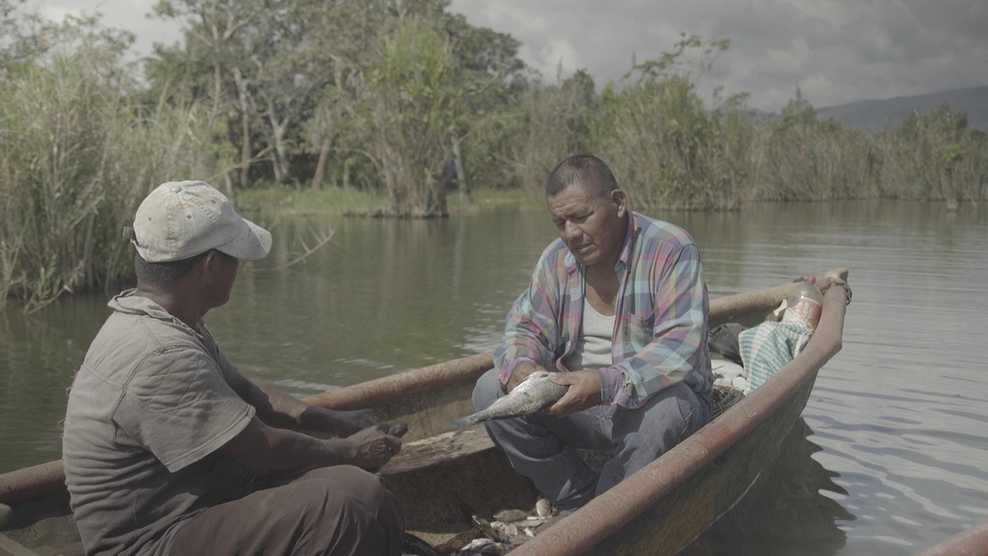 LIVELIHOOD. Fishermen on the lake Izabal, El Estor, Guatemala. Photo courtesy of Forbidden Stories   