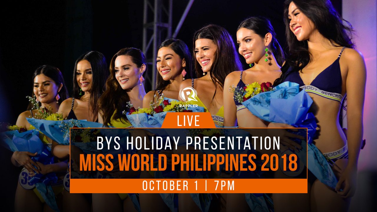 LIVE UPDATES: Miss World Philippines 2018 BYS Holiday Presentation