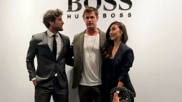 LOOK: Solenn Heussaff, Nico Bolzico meet Chris Hemsworth