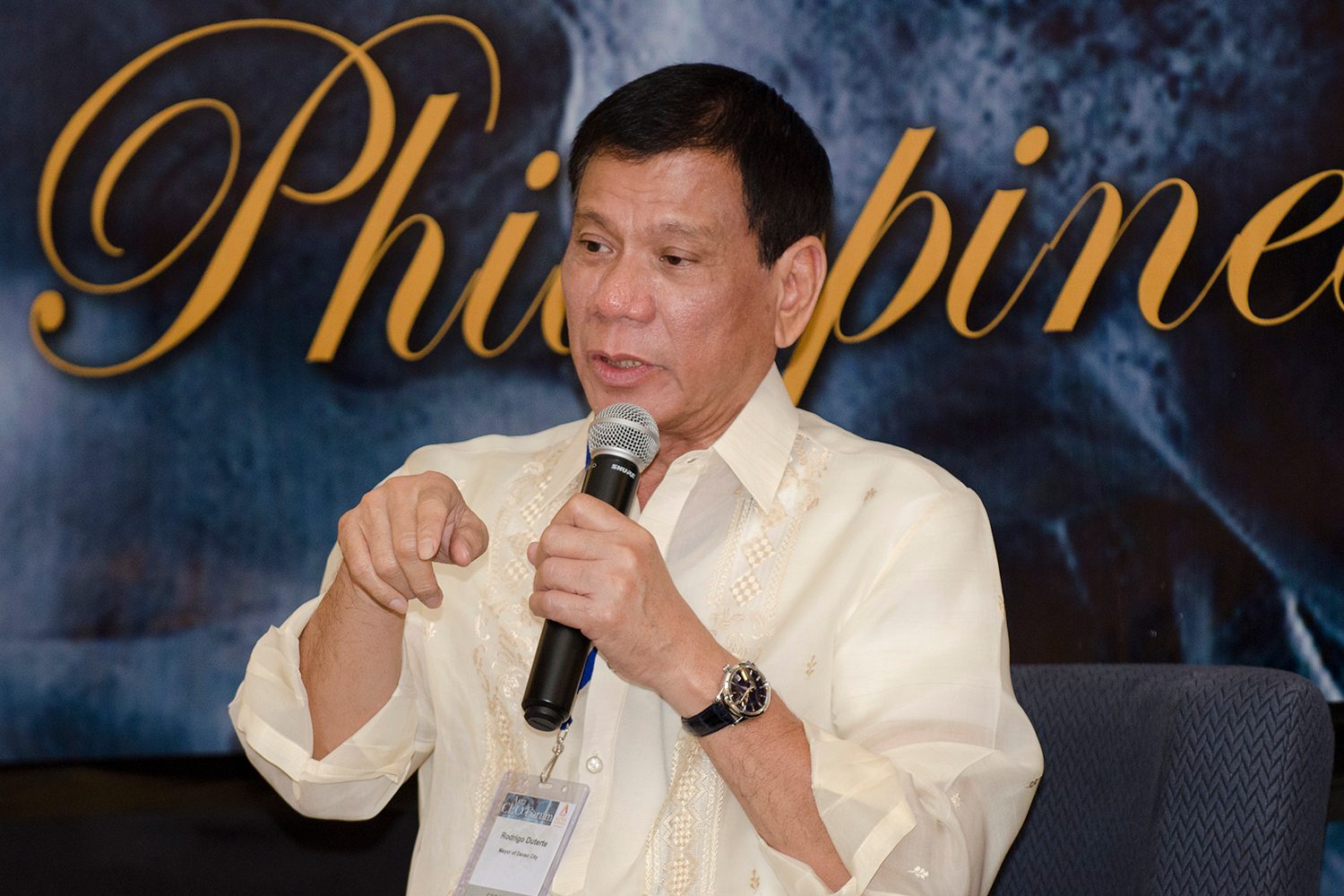 Duterte: I am not running for president