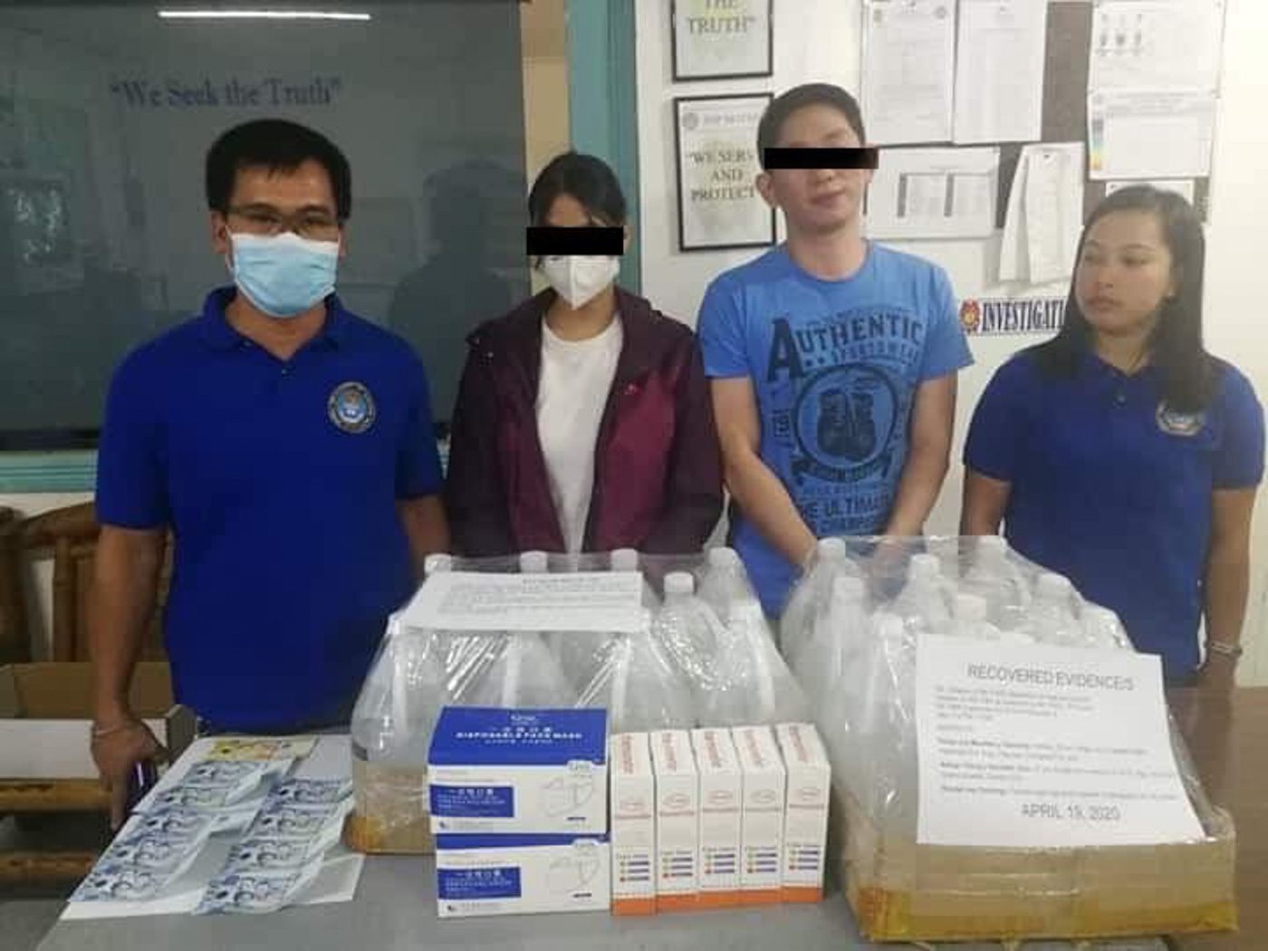 Zambales cops arrest 2 suspects for selling overpriced isopropyl alcohol