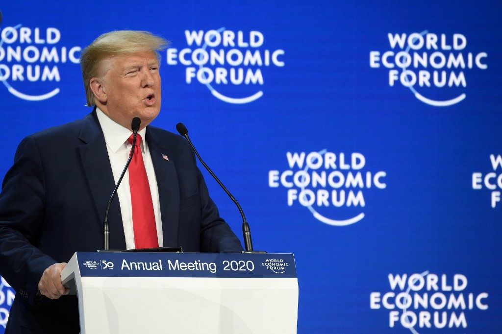 Trump rejects climate ‘prophets of doom’ as Thunberg warns Davos