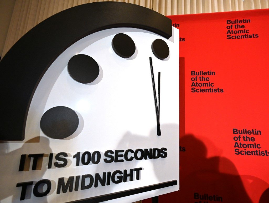 ‘Doomsday Clock’ closer to midnight than ever