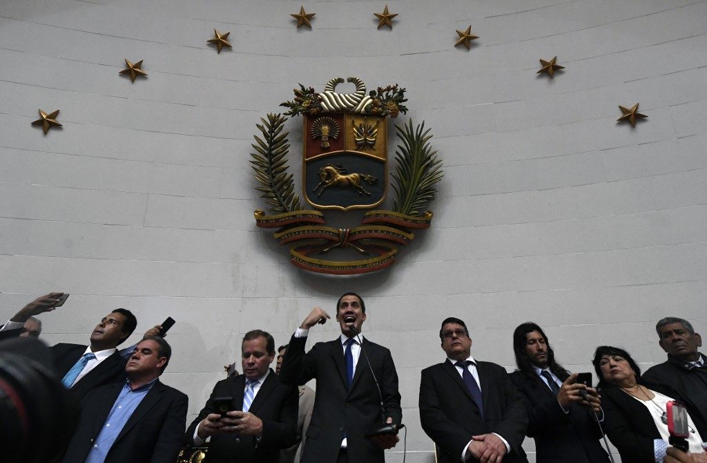 Venezuela’s Guaido gains access to parliament speaker’s seat