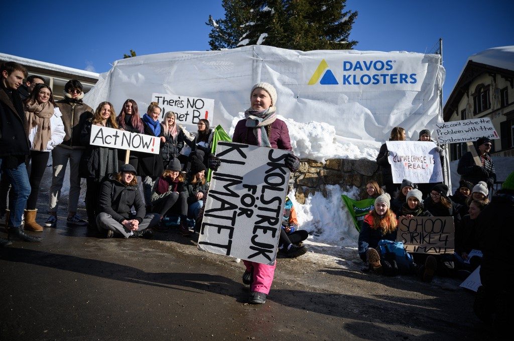 Trump and Thunberg face off as Davos warms to climate action