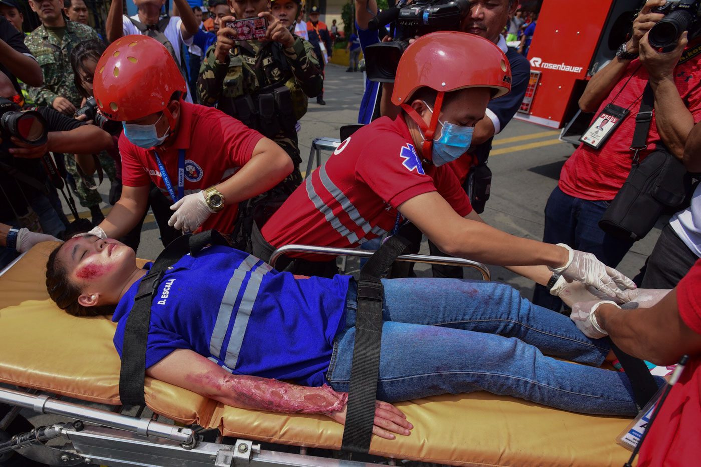 IN PHOTOS: NDRRMC, LGUs hold 2nd nationwide earthquake drill