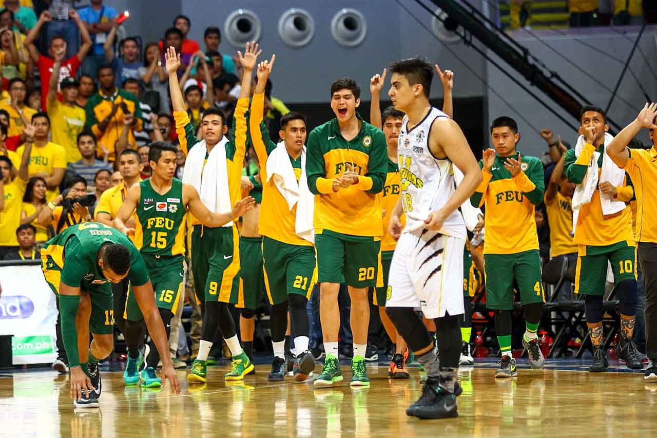 IN PHOTOS: FEU draws first blood vs UST in UAAP Finals