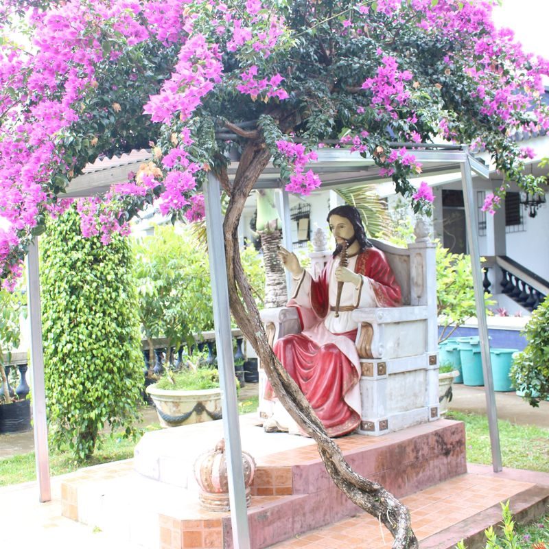 CATHOLIC THEME PARK. Founder Larry Katigbak describes The Marian Orchard as a Catholic theme park, with its own depiction of the Stations of the Cross, a shrine, a grotto, and life-size statues of the apostles. Photo from The Marian Orchard 