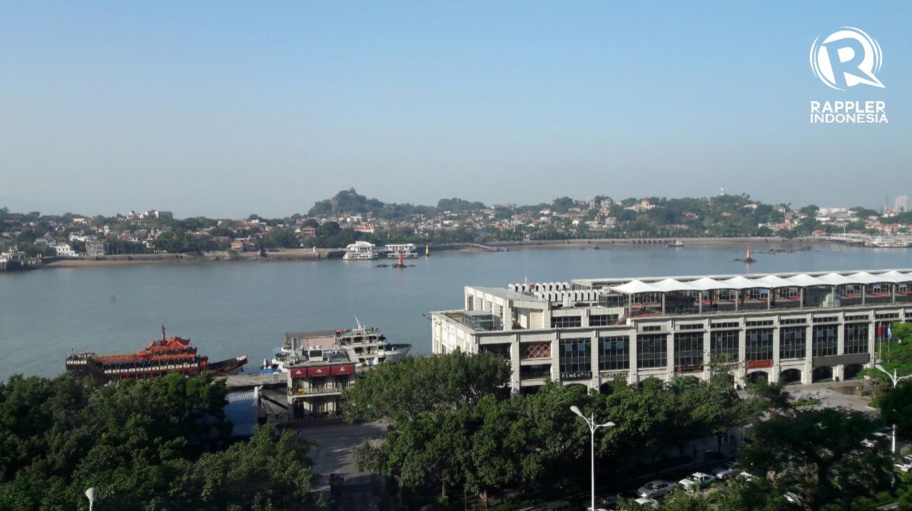 INFRASTRUKTUR. Penampakan Pelabuhan Ferry Xiamen di Tiongkok. Foto oleh Uni Lubis/Rappler 