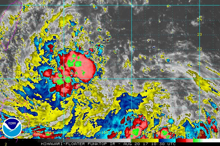 Tropical Depression Isang maintains strength over Philippine Sea