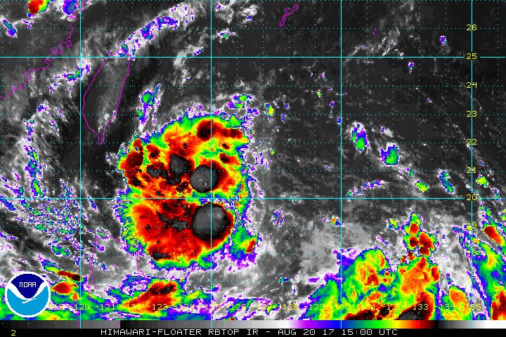 Isang strengthens into tropical storm