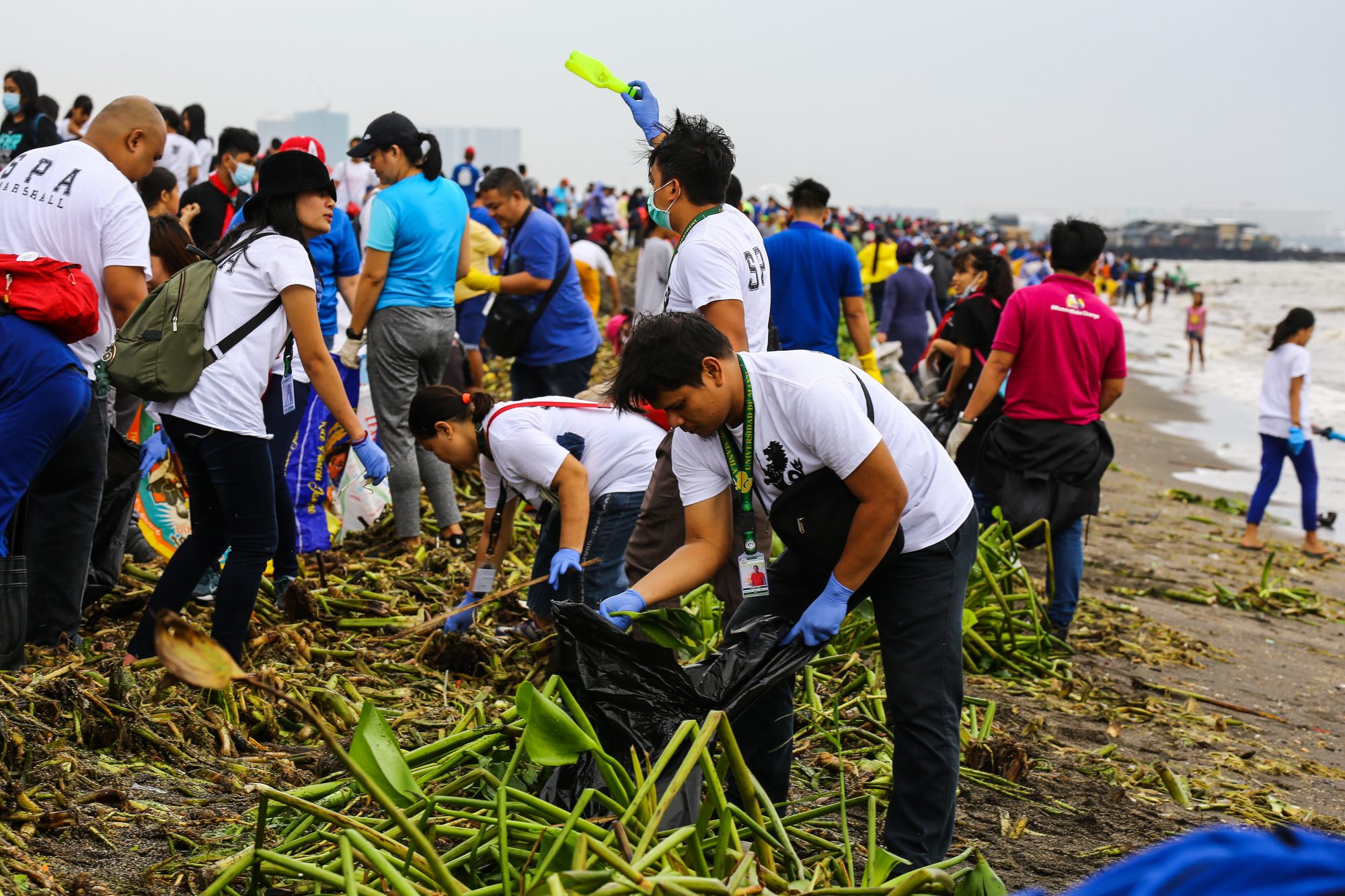 Environmental activists get down and dirty on mass cleanup day